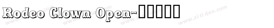 Rodeo Clown Open字体转换